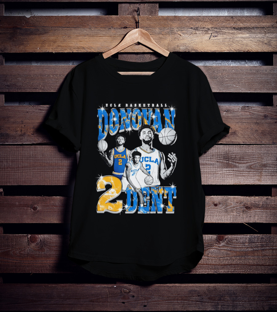 Donovan Dent 2 UCLA Bruins Basketball Player Vintage Team Spirit T-Shirt