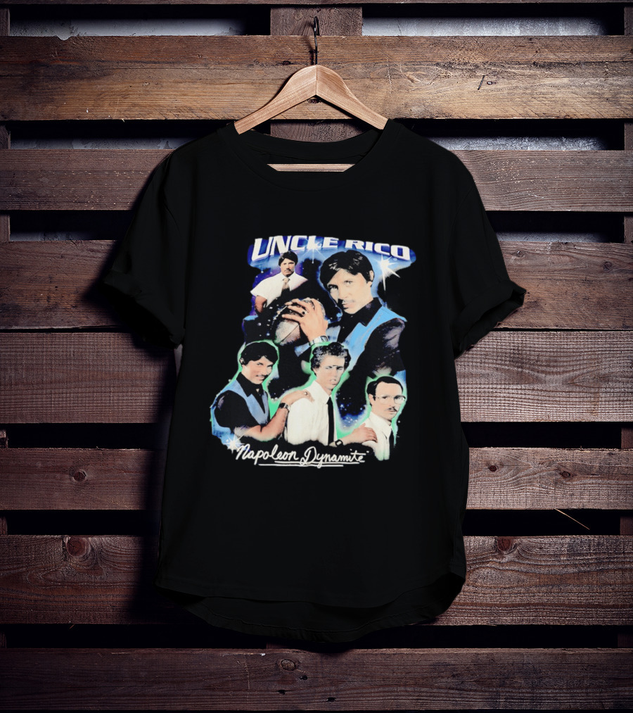 Uncle Rico Football 2004 Napoleon Dynamite Movie Collage T-Shirt