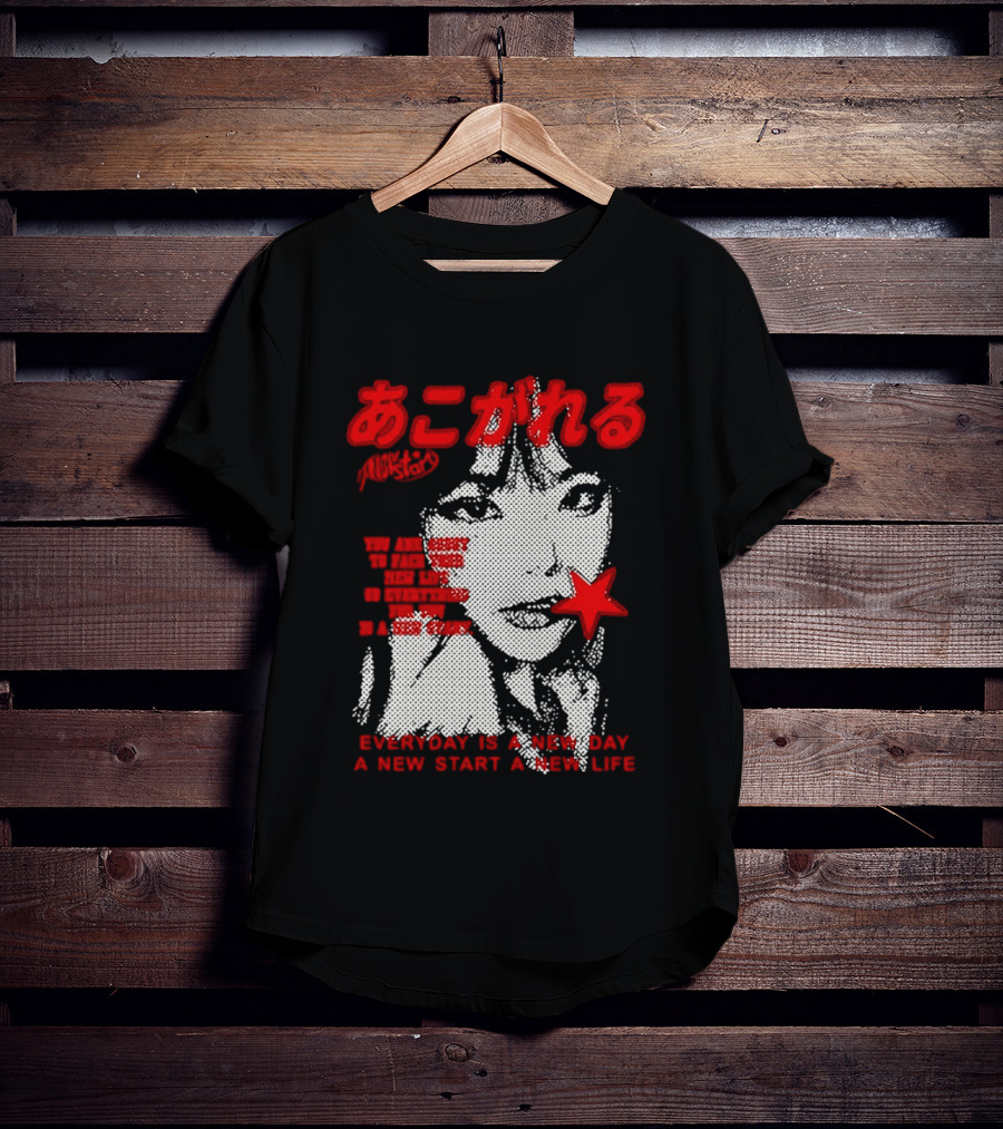 Girl Japan Everyday Is A New Day New Start New Life T-Shirt