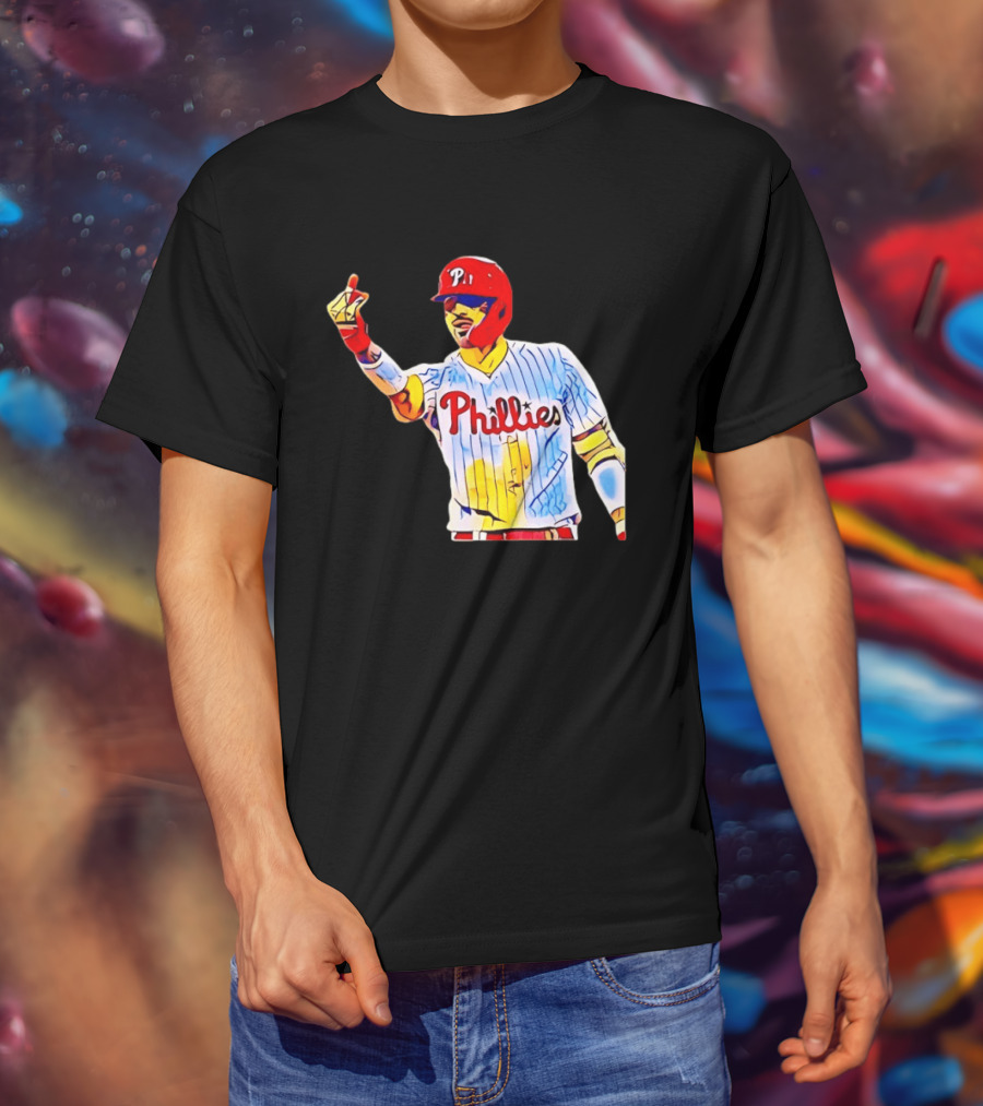 Philadelphia Phillies Nick Castellanos Gesture Baseball Moment T-Shirt