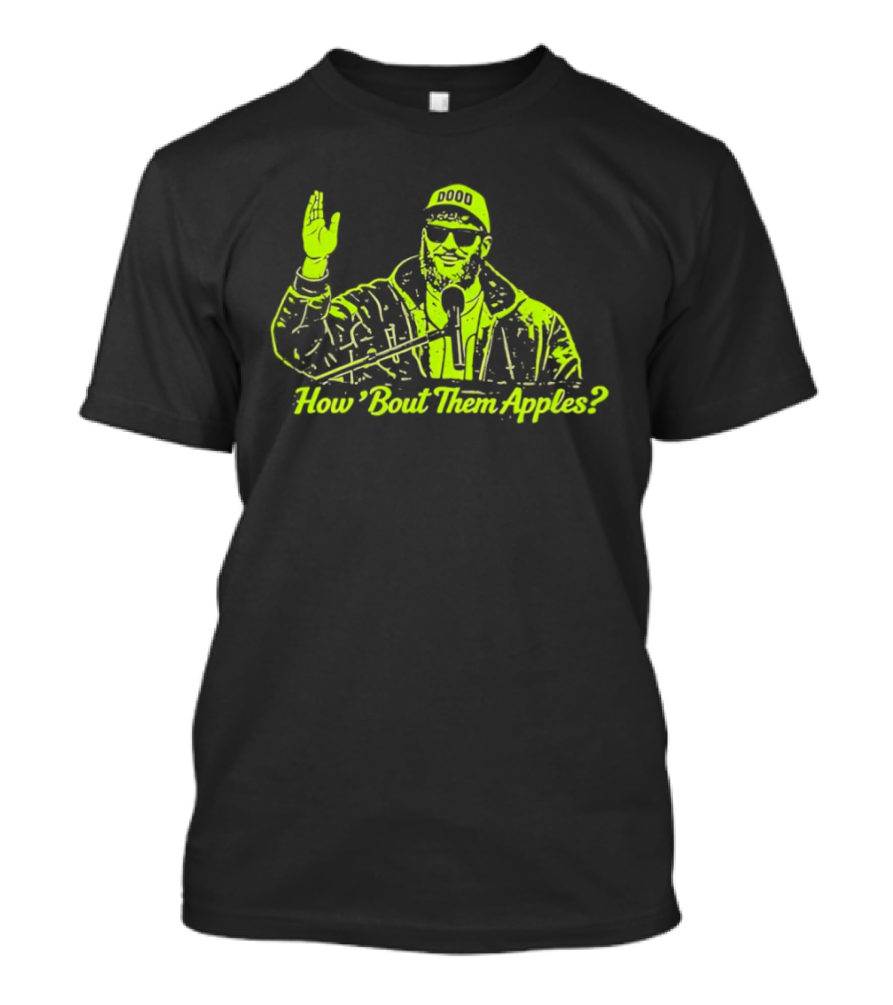How 'Bout Them Apples Iconic Sunglasses And Microphone T-Shirt