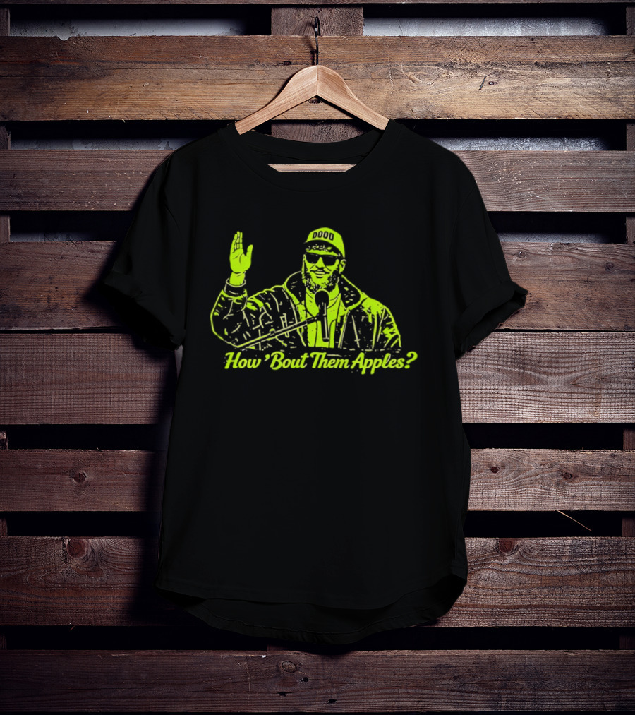 How 'Bout Them Apples Iconic Sunglasses And Microphone T-Shirt