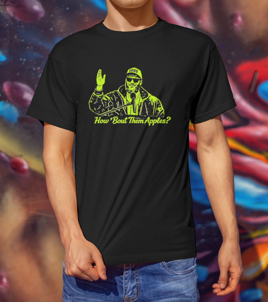 How 'Bout Them Apples Iconic Sunglasses And Microphone T-Shirt