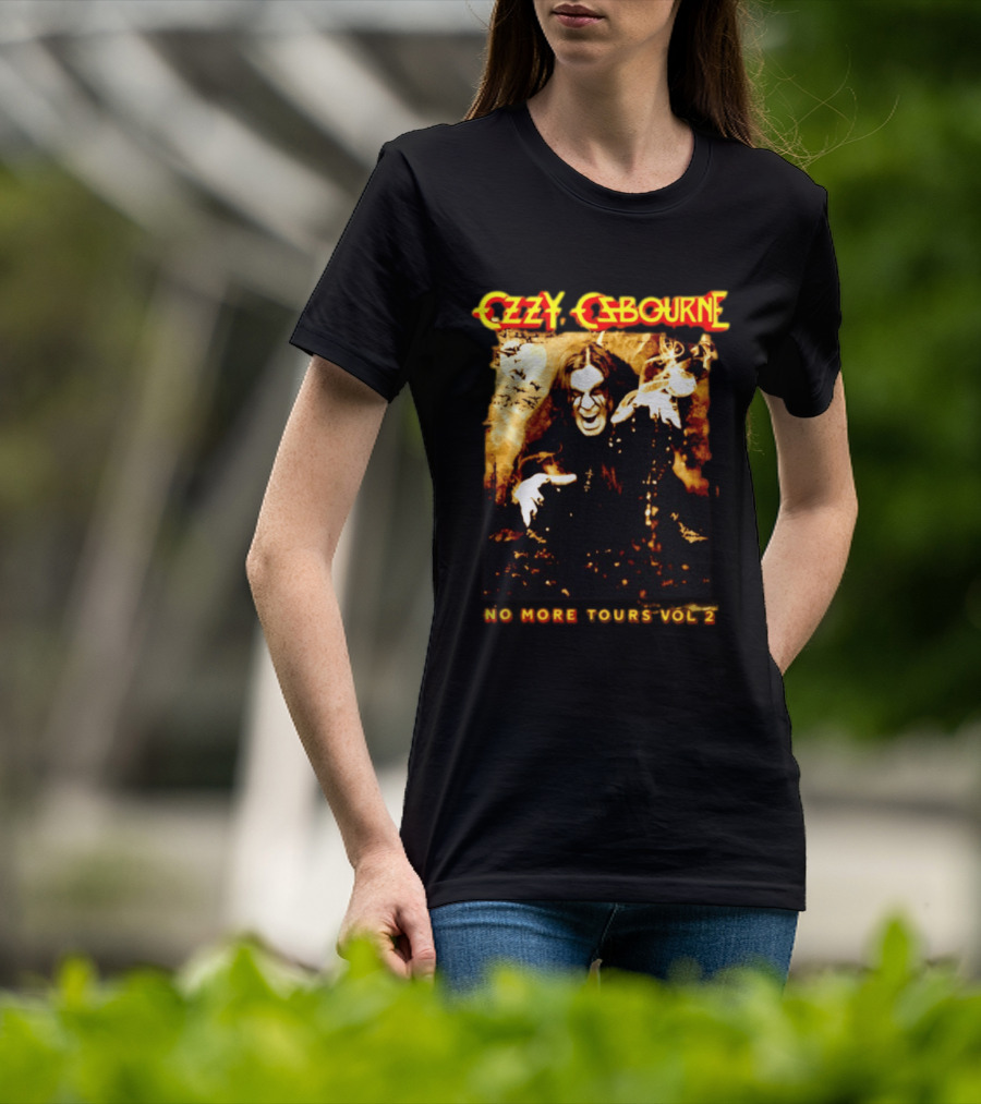 Ozzy Osbourne No More Tours Vol 2 Bats Full Moon Smoke Halloween T-Shirt