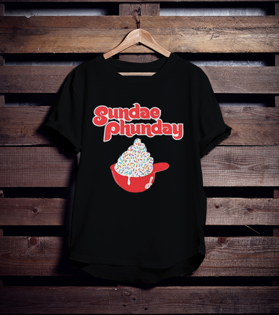 Philadelphia Phillies Sundae Phunday Ice Cream Helmet Sprinkle Delight T-Shirt