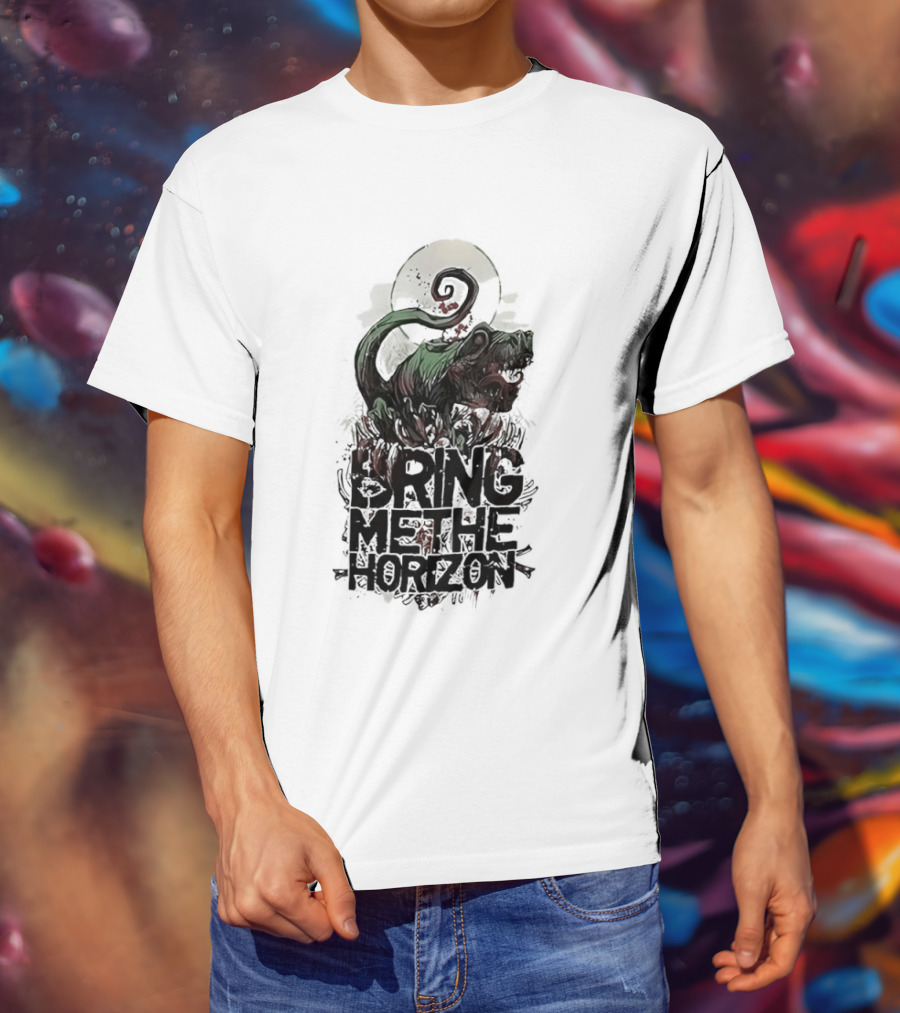 Dinosaur Bring Me The Horizon Spiral Tail T-Shirt