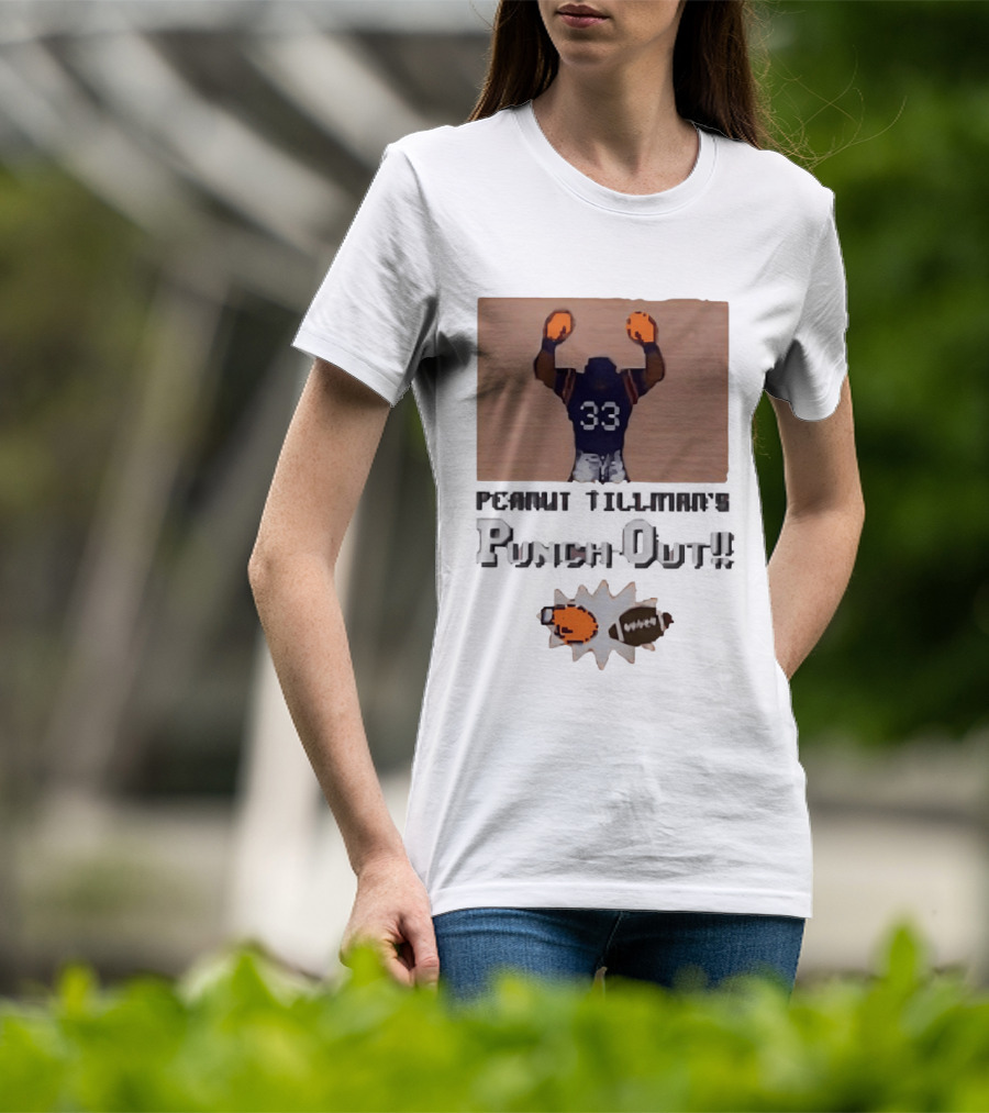 Peanut Tillman Punch Out 33 Chicago Bears Football T-Shirt