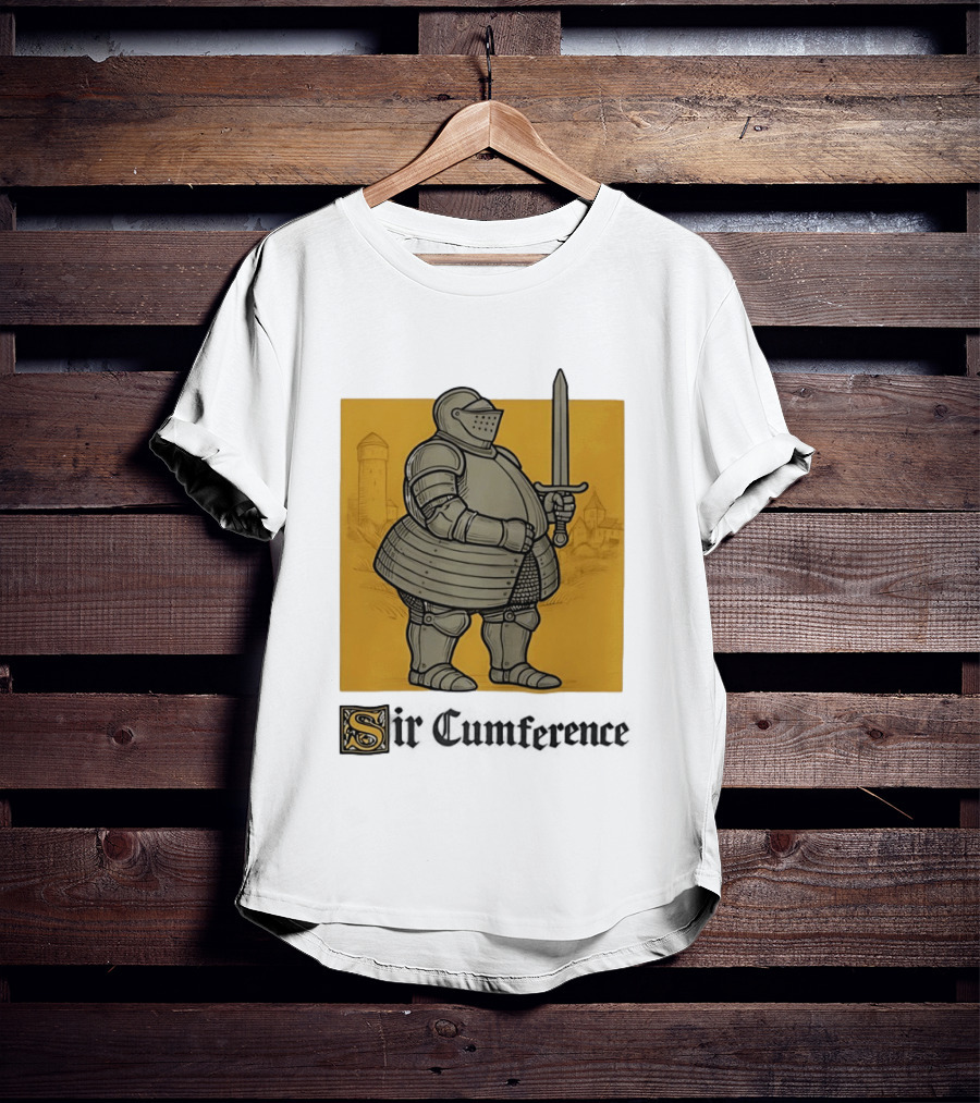 Sir Cumference Chubby Medieval Soldier Holding Sword T-Shirt