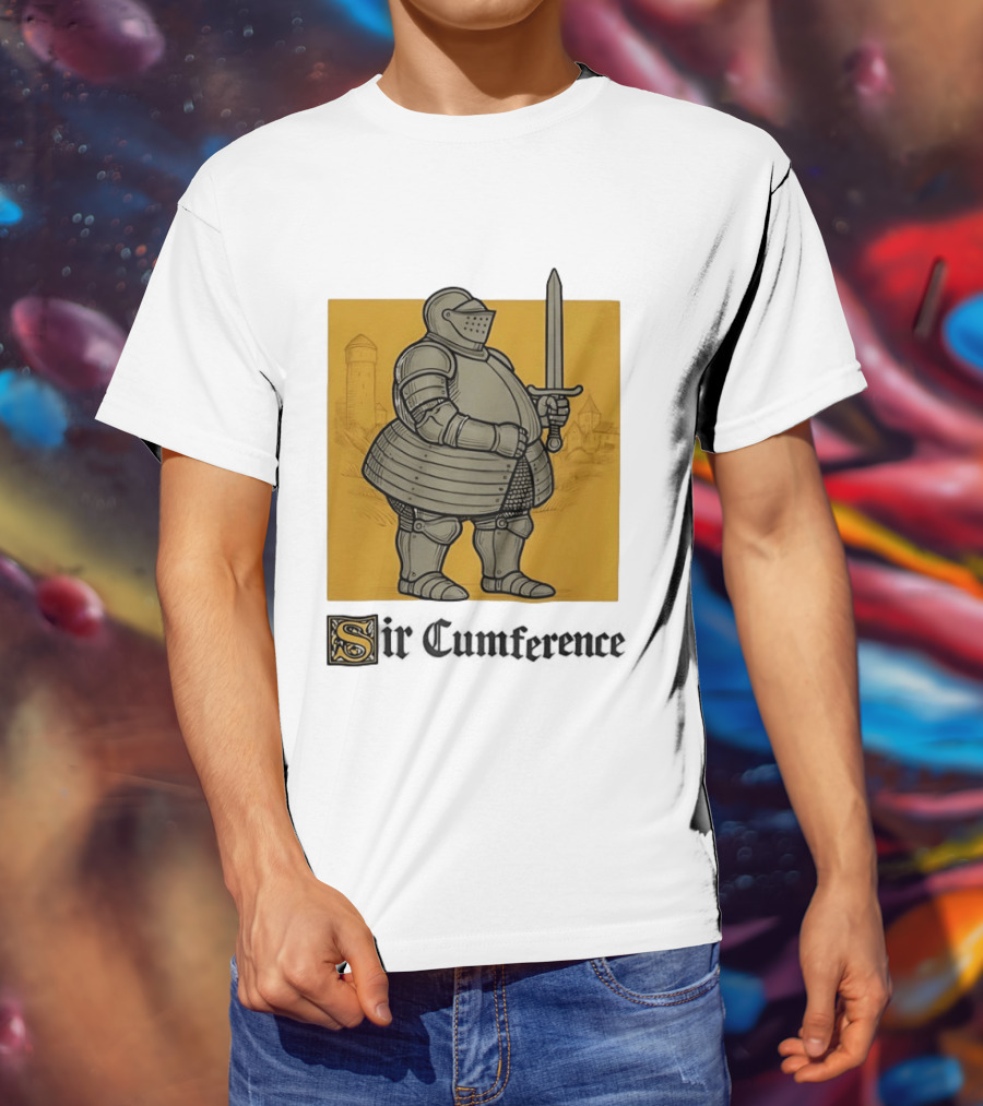 Sir Cumference Chubby Medieval Soldier Holding Sword T-Shirt