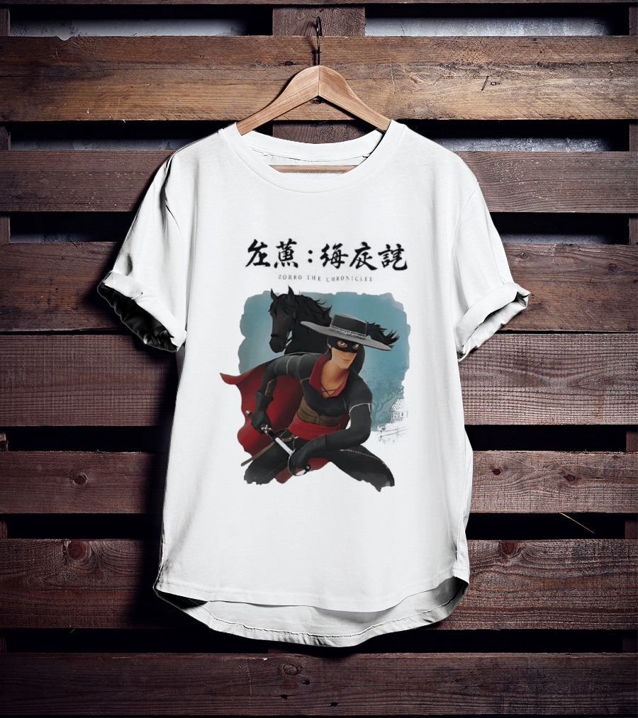Zorro The Chronicles Heroic Adventure And Black Horse T-Shirt