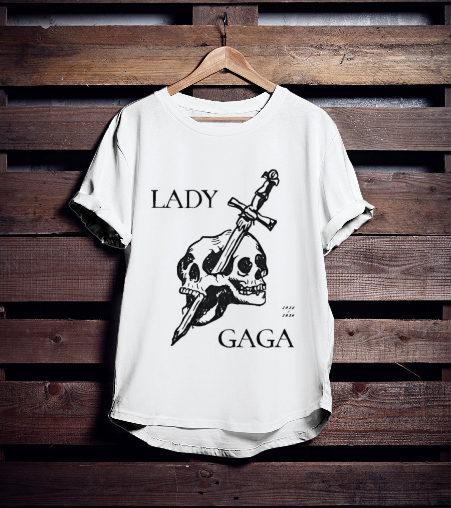 Lady Gaga Skull Sword 2026 T-Shirt