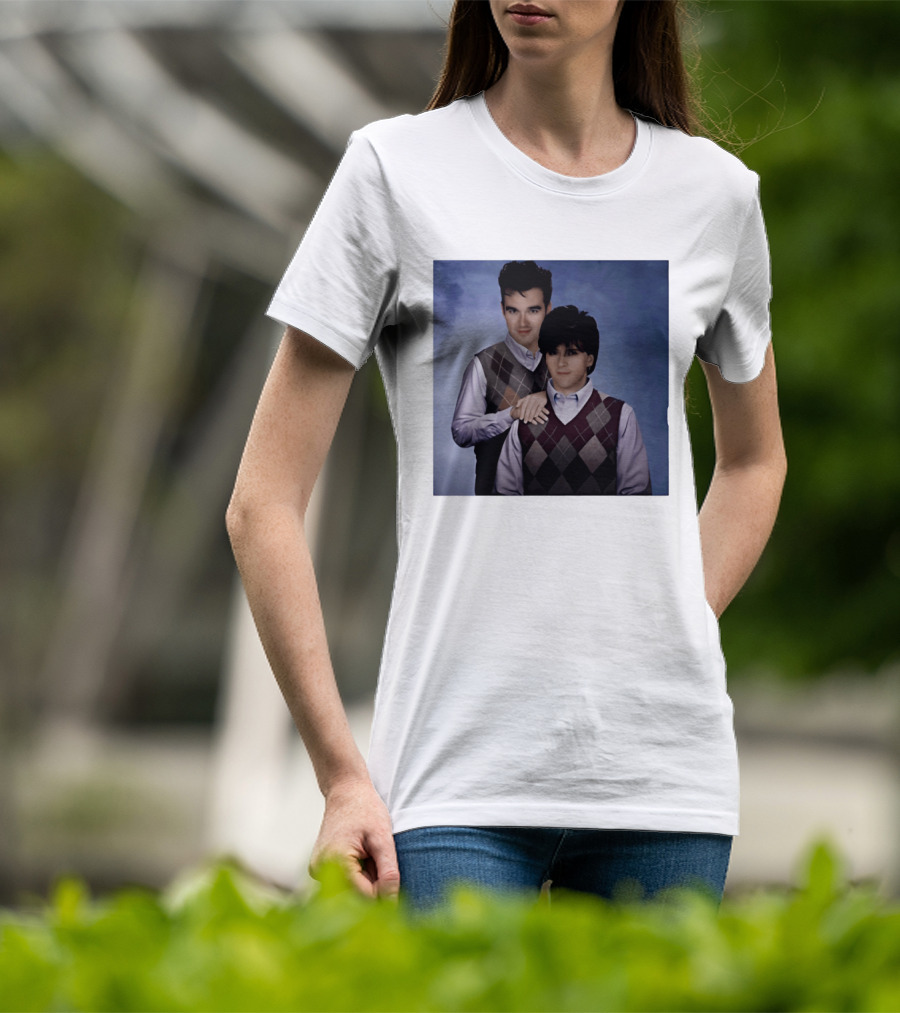 Morrissey Moz Johnny Marr Argyle Sweater Step Brothers T-Shirt