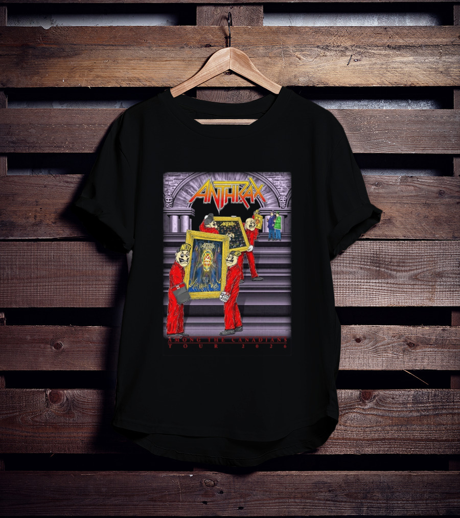 Anthrax Among The Canadians Tour 2026 Album Art Collectors T-Shirt