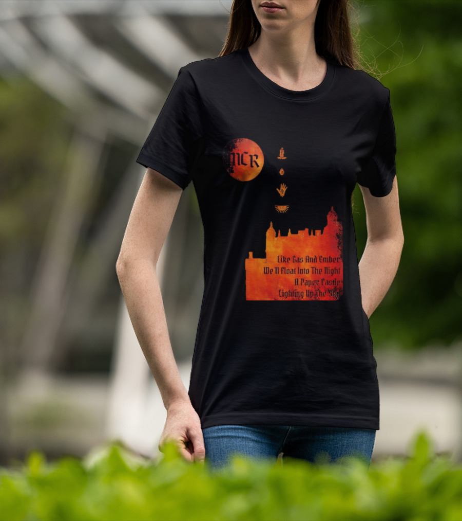 MCR Like Gas And Ember We'll Float Into The Night A Paper Castle Lighting Up The Sky T-Shirt