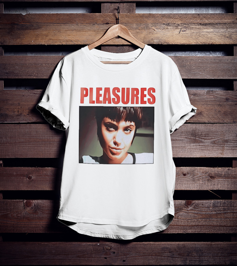 Pleasures Angelina Jolie Bold Typography Fashion T-Shirt