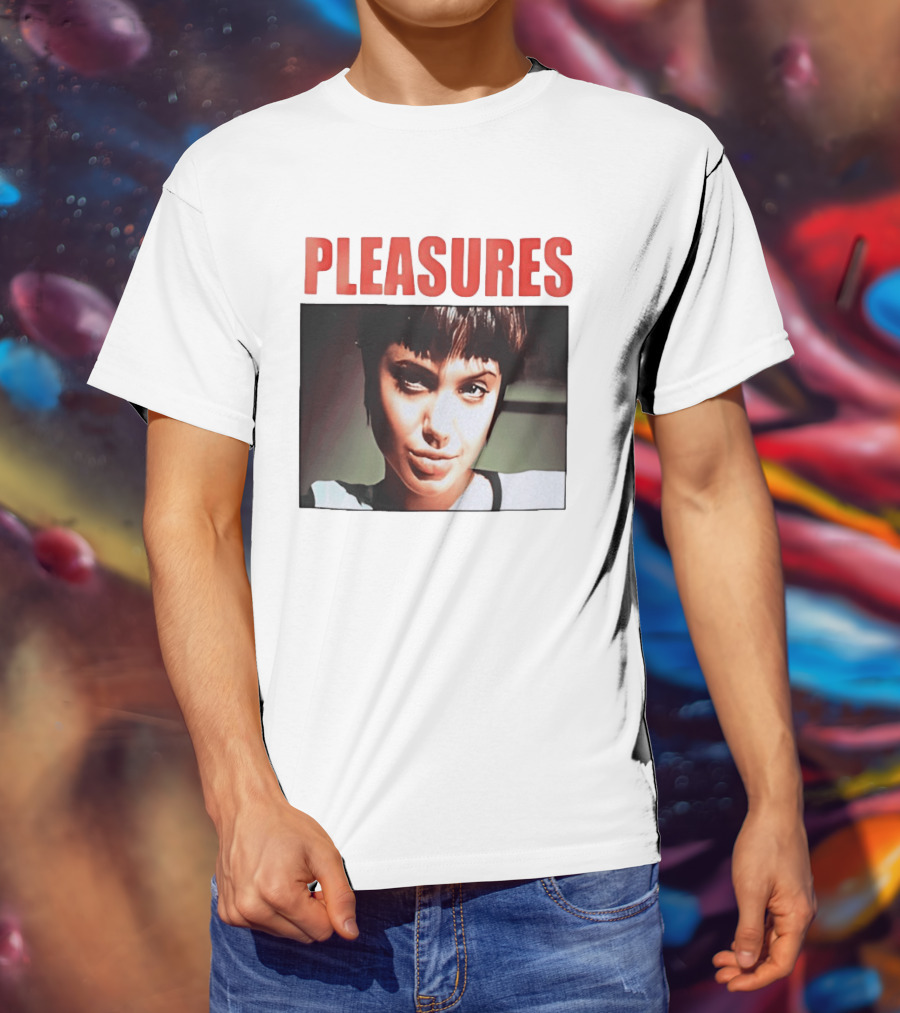 Pleasures Angelina Jolie Bold Typography Fashion T-Shirt