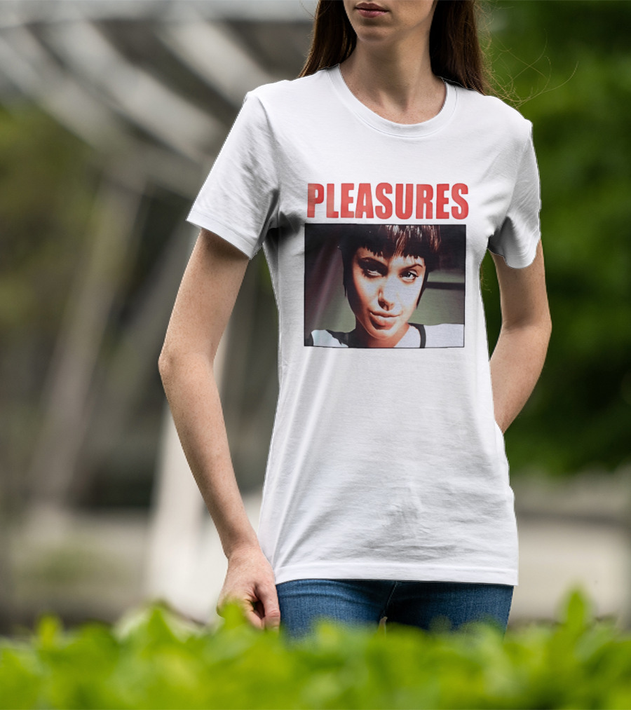 Pleasures Angelina Jolie Bold Typography Fashion T-Shirt