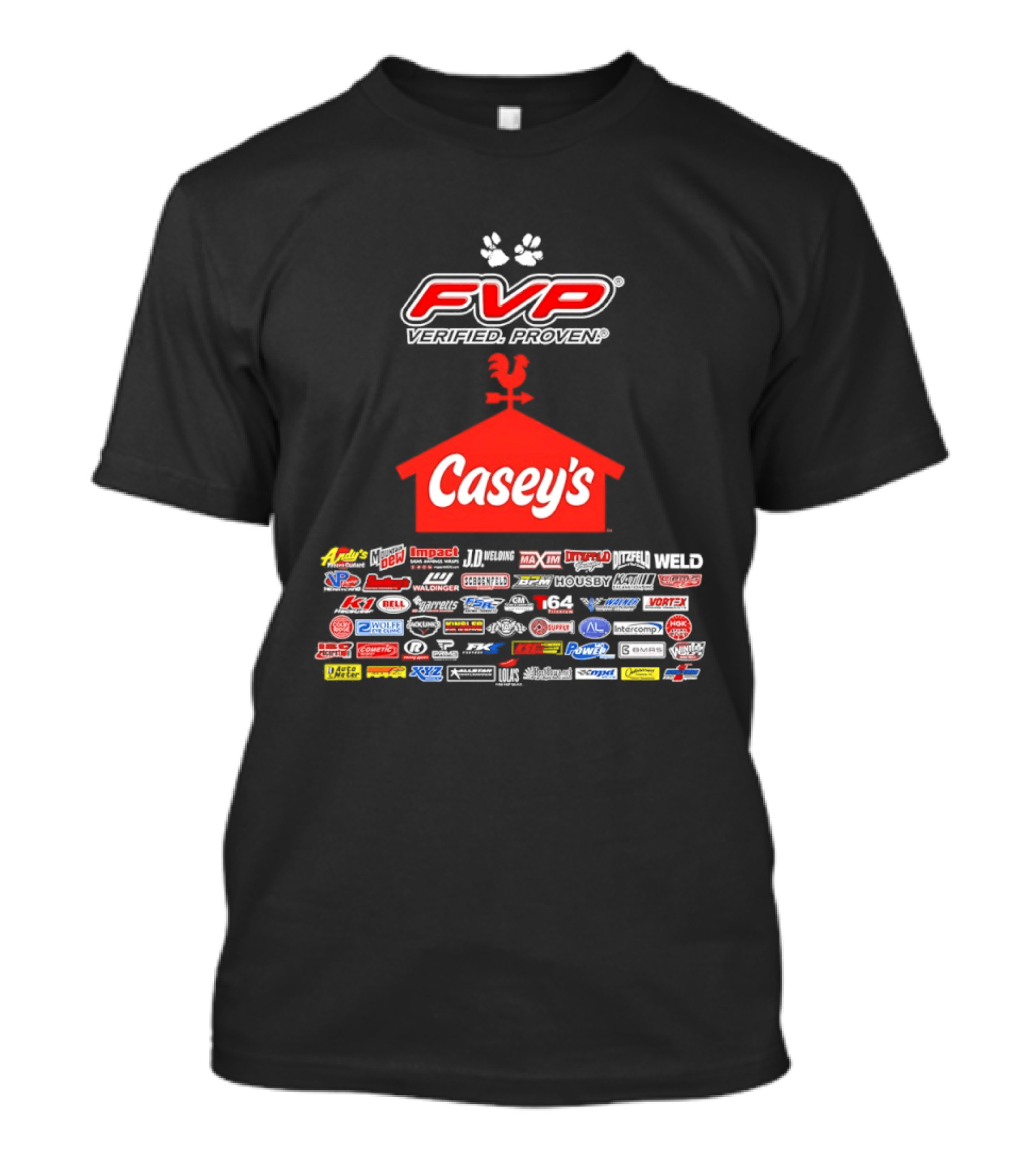 FVP Verified Proven Casey's Racing Performance Brands T-Shirt