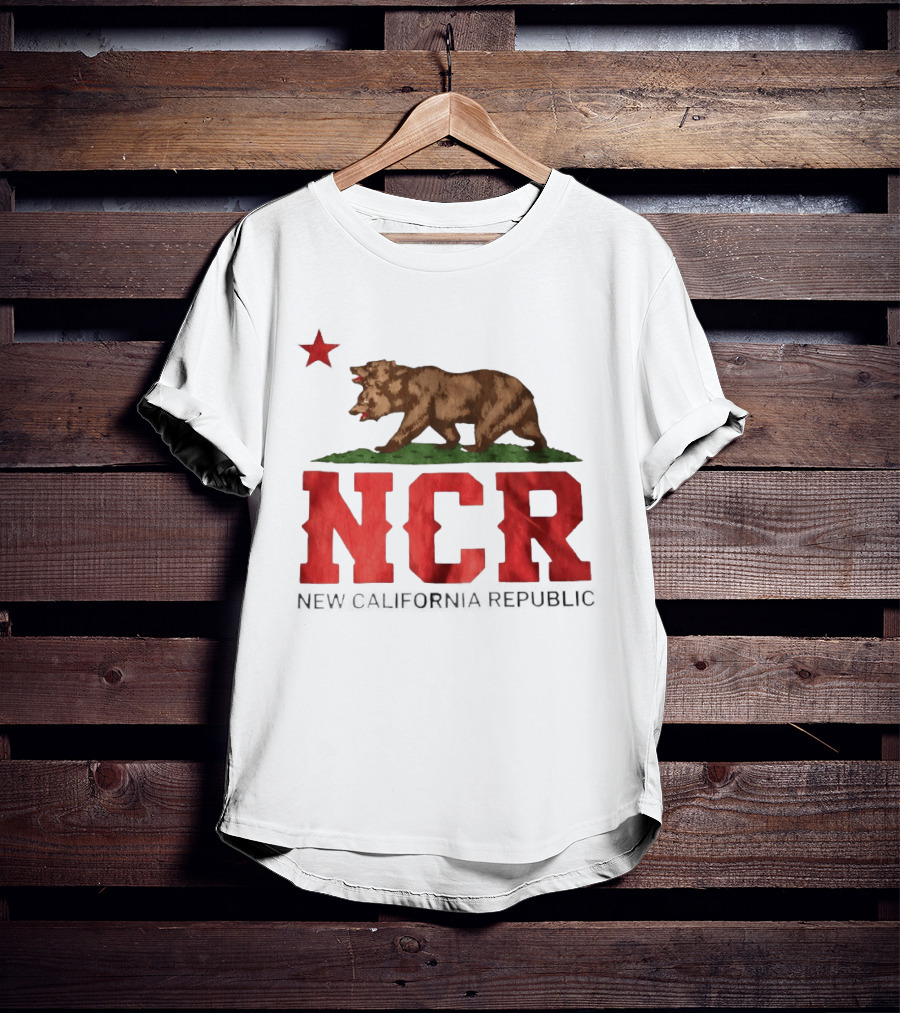 Fallout NCR Bear New California Republic Flag T-Shirt