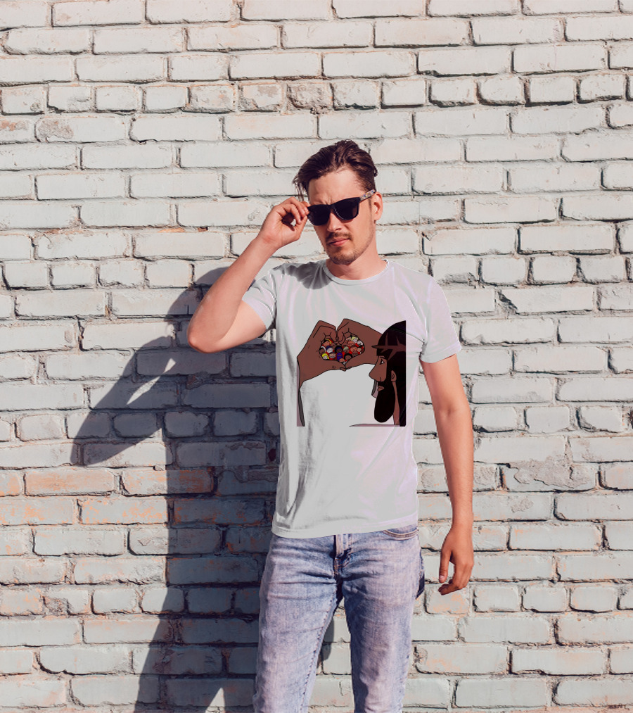 Jesus Love Includes Everyone Heart Hands Diversity Faces T-Shirt