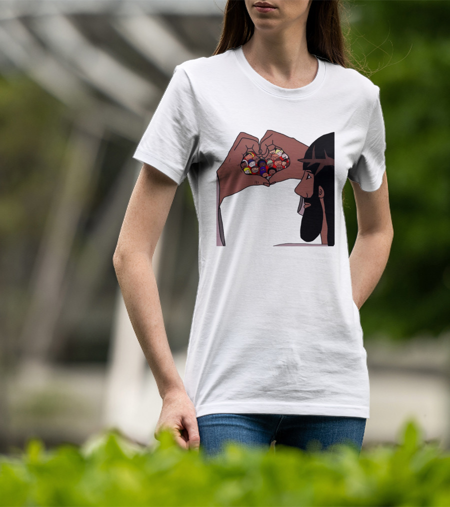 Jesus Love Includes Everyone Heart Hands Diversity Faces T-Shirt
