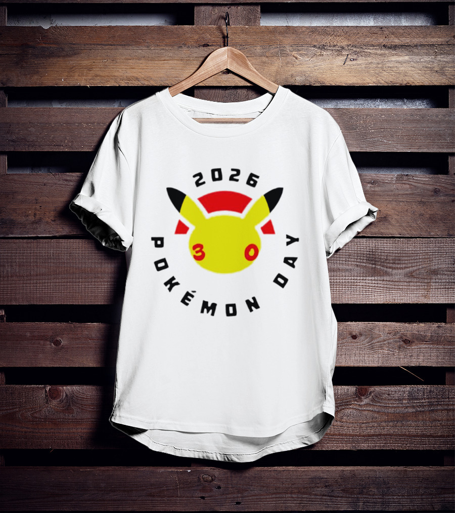 2026 Pokémon Day 30th Anniversary Pikachu T-Shirt