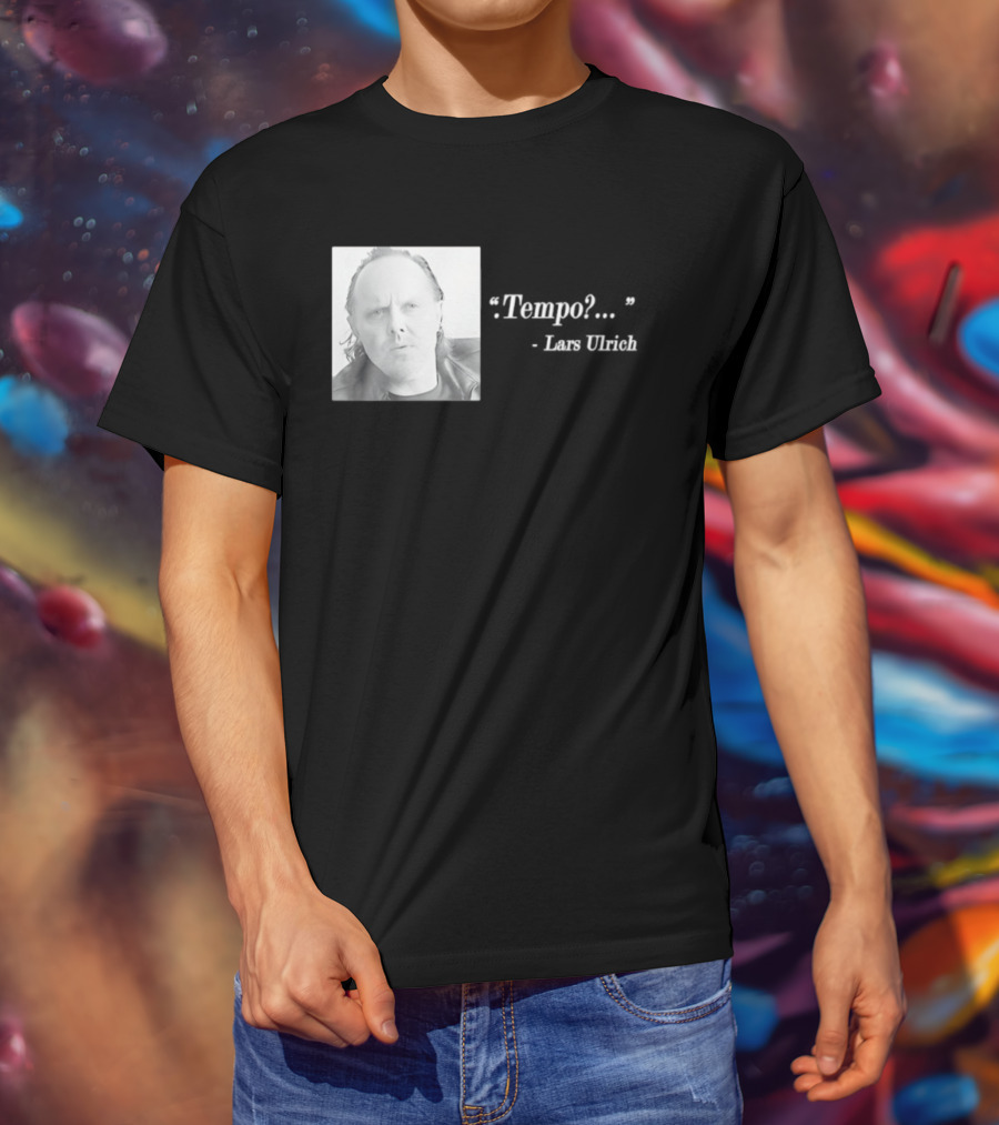 Lars Ulrich Tempo Vintage Style Photo T-Shirt