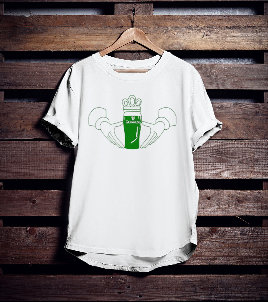 Guinness Claddagh St Patrick's Day Green Pint T-Shirt
