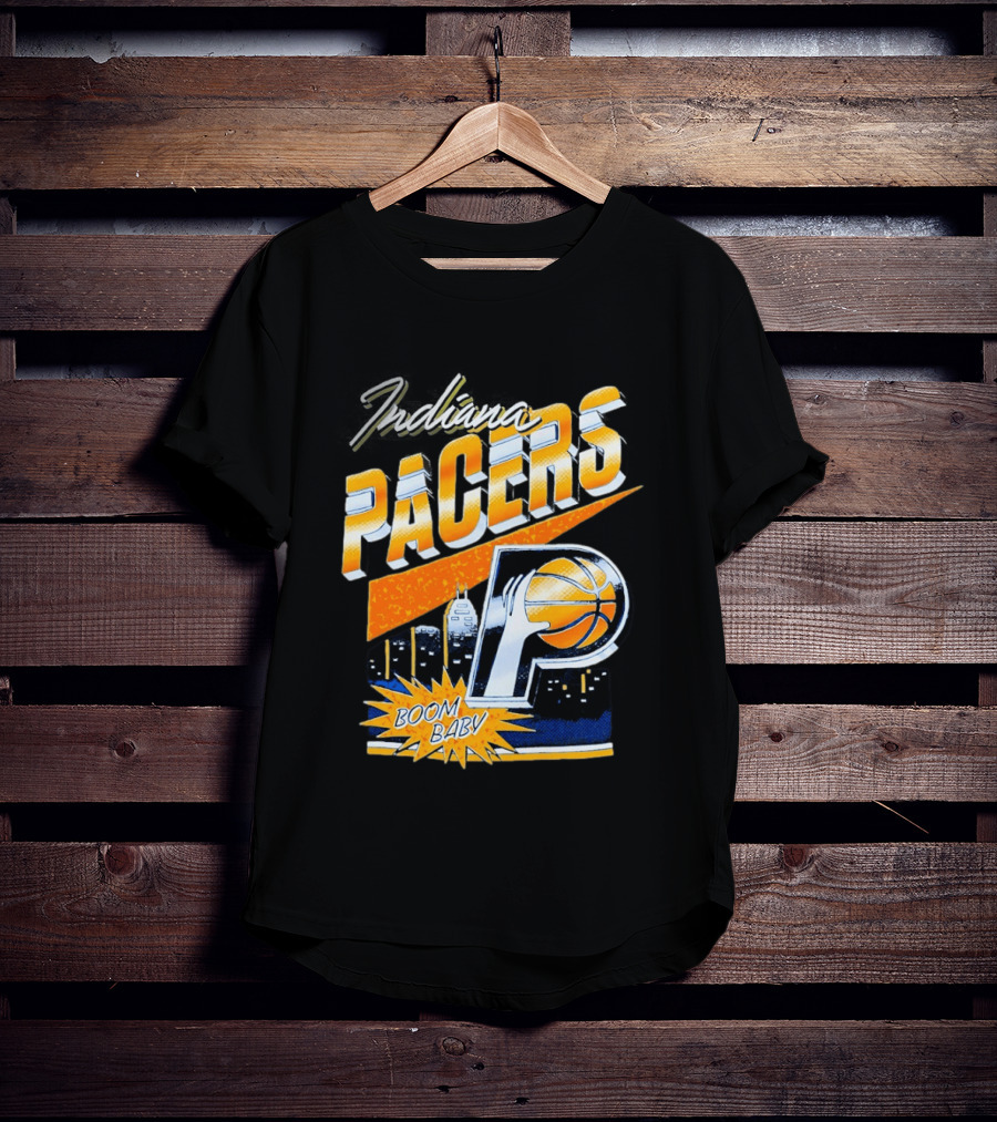 Indiana Pacers Boom Baby Basketball City T-Shirt