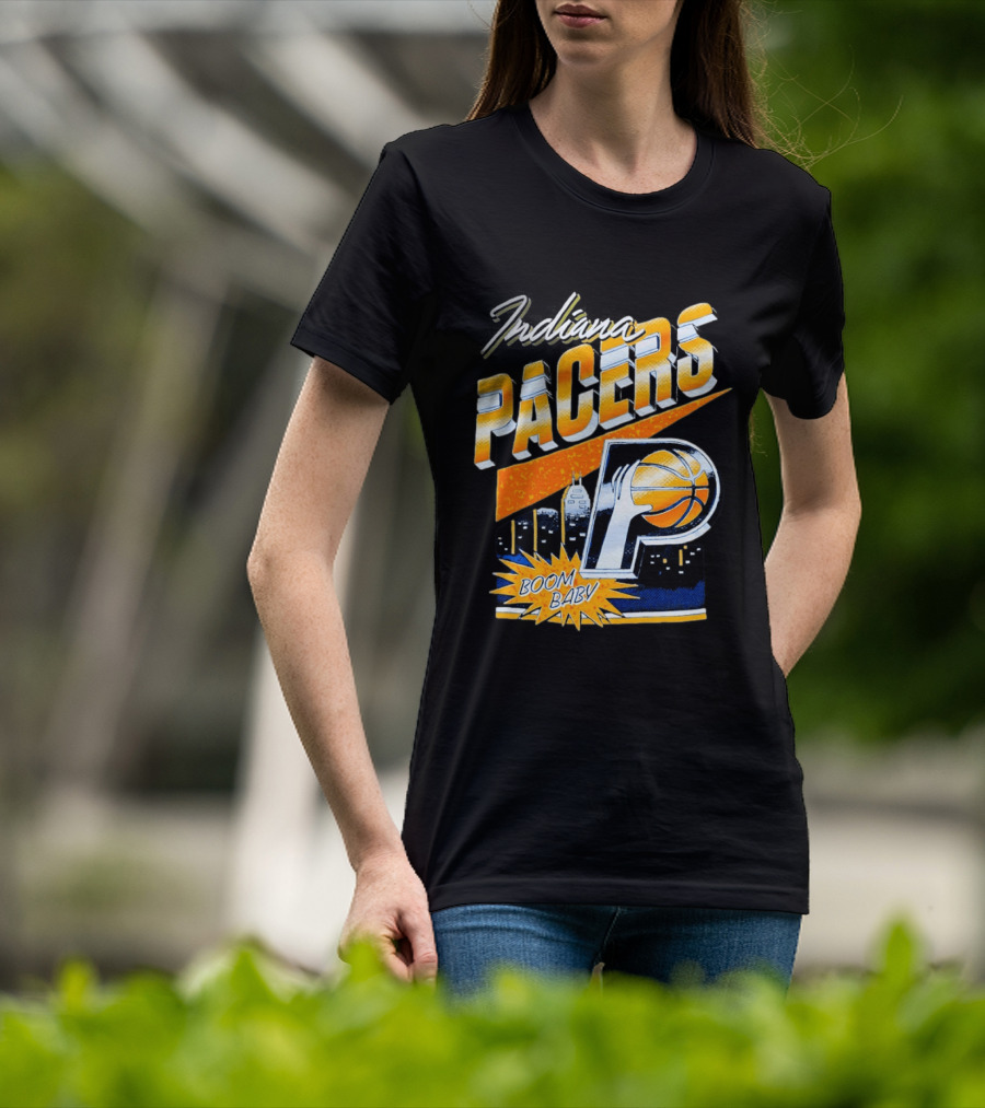 Indiana Pacers Boom Baby Basketball City T-Shirt