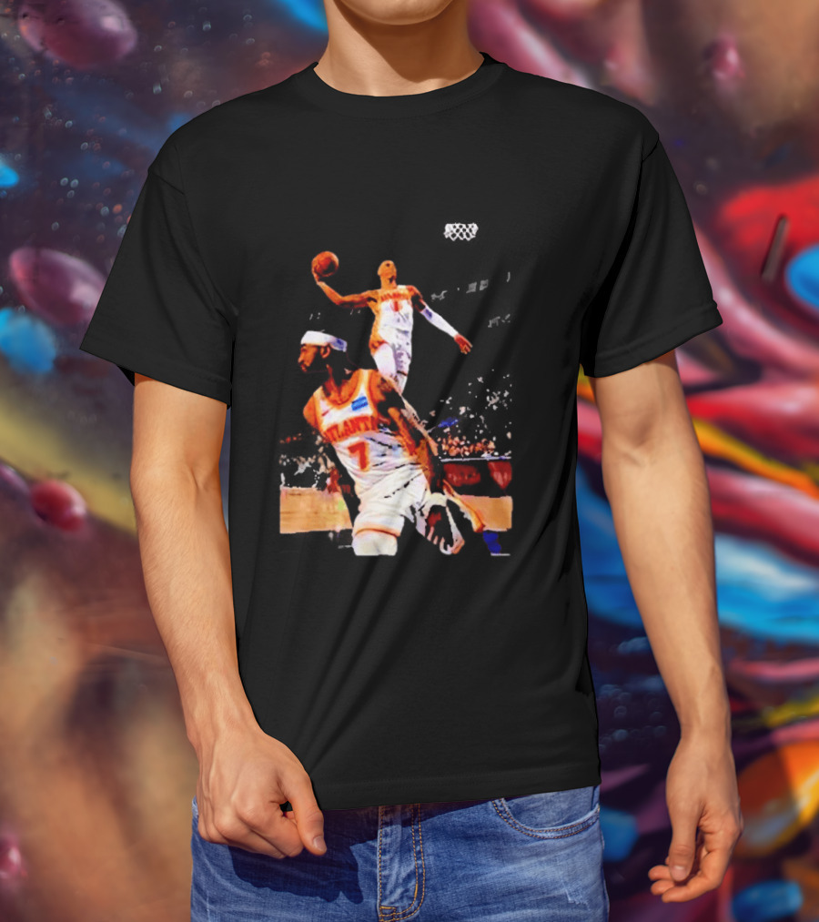 Nickeil Alexander Walker Jalen Johnson Slam Dunk Atlanta Hawks Basketball T-Shirt
