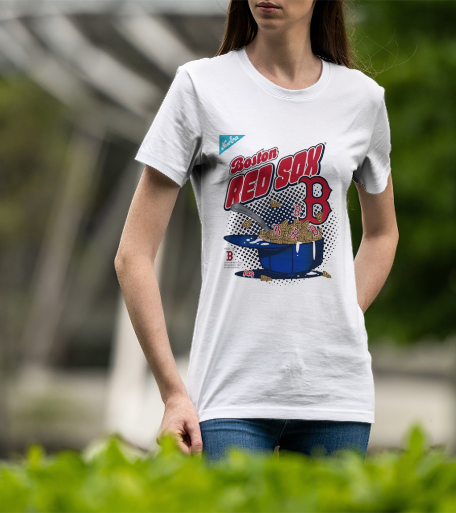 Boston Red Sox B Cap With Cereal Bowl T-Shirt