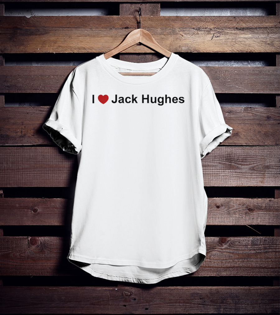 I Love Jack Hughes Heart T-Shirt