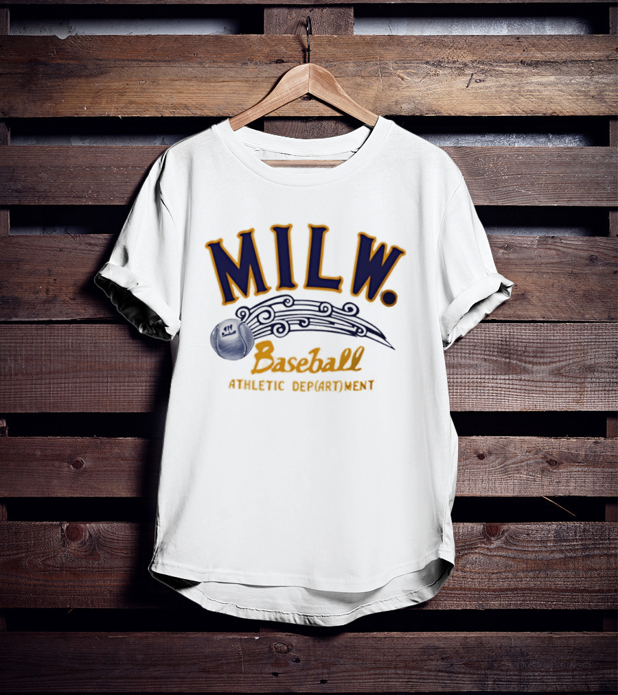 MILW Baseball Athletic Department Vintage Style Sports T-Shirt