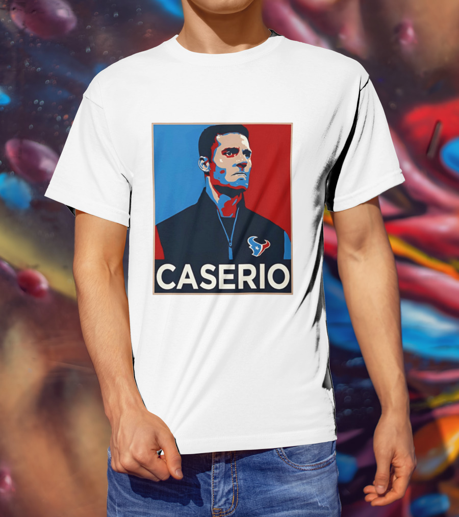Caserio Houston Texans Bold Red Blue T-Shirt