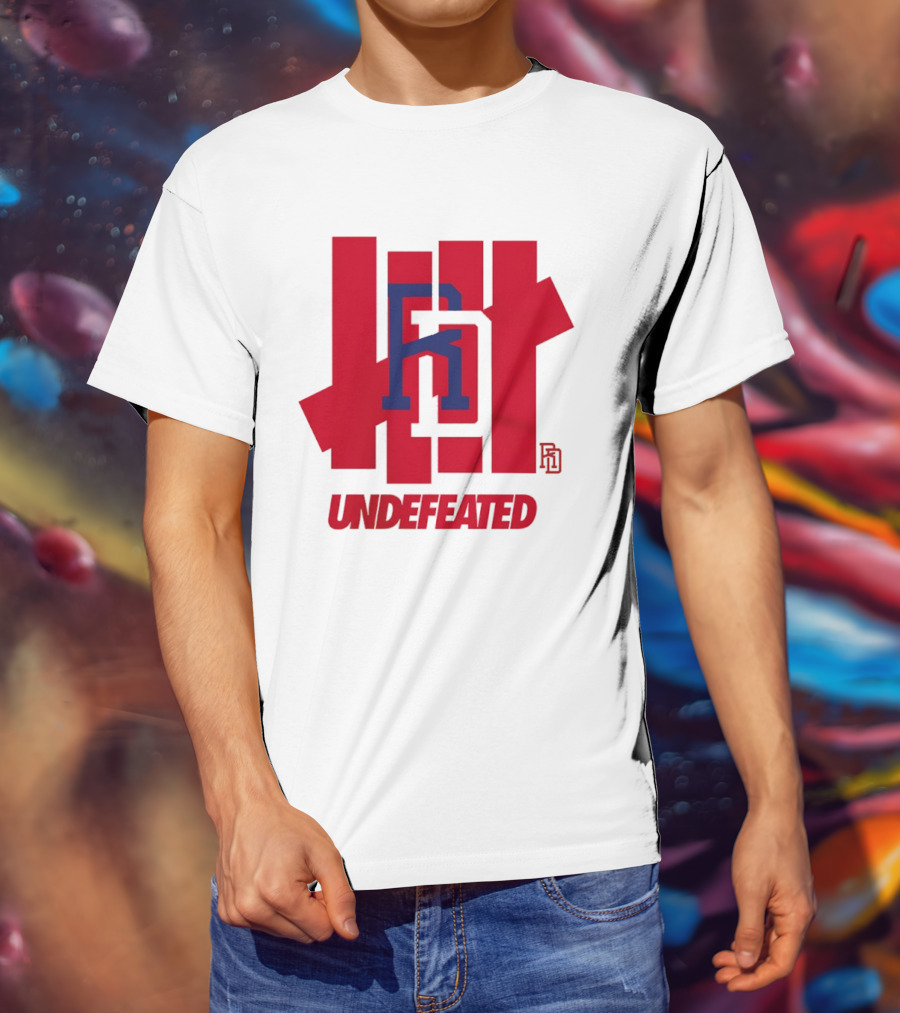 Dominican Republic Baseball RD Undefeated Red Blue T-Shirt