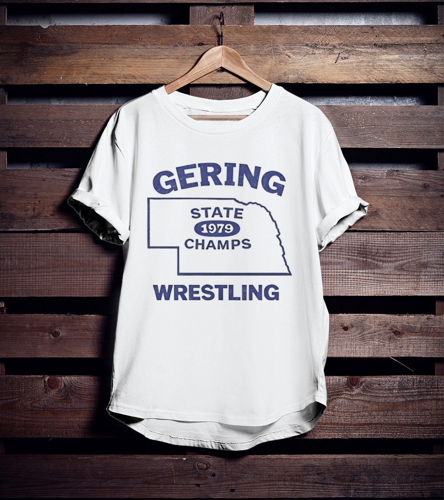 Gering Wrestling State Champs 1979 Nebraska T-Shirt
