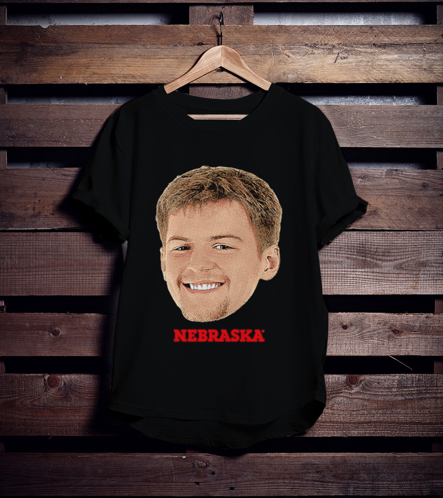Will Cooper Nebraska Cornhuskers Big Head Image T-Shirt