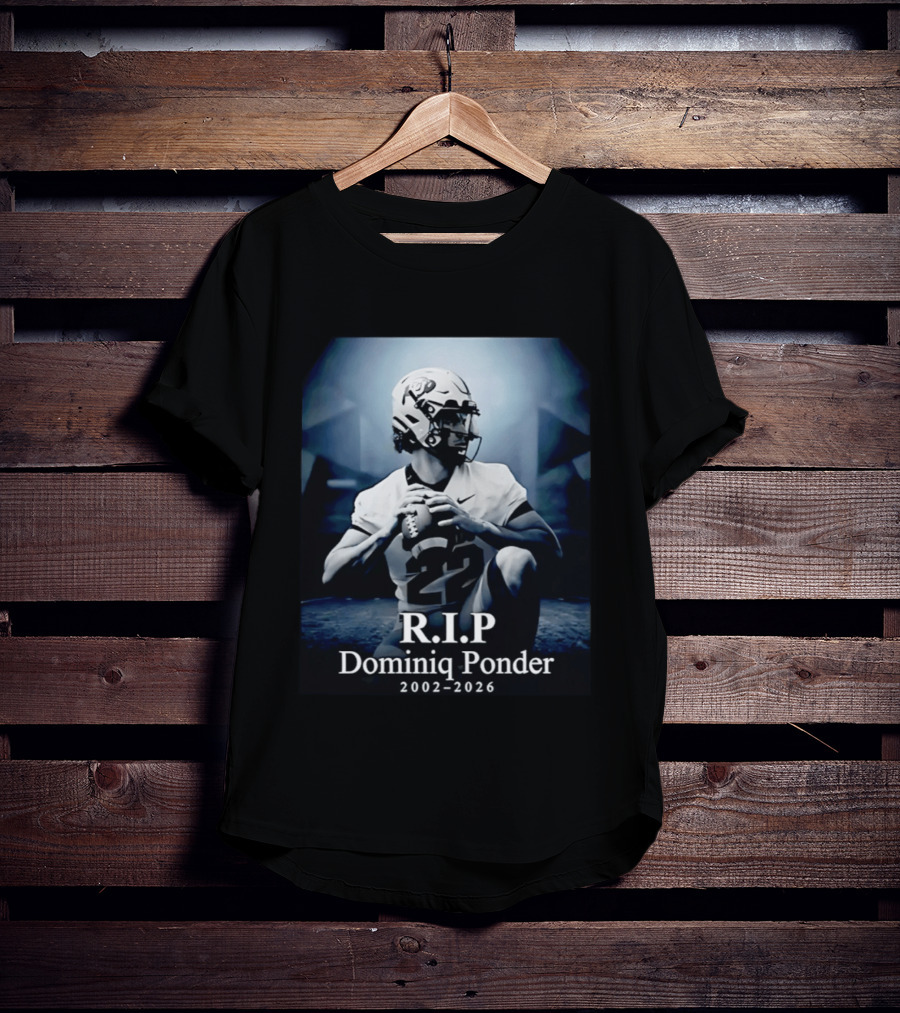 RIP Dominiq Ponder 2002 2026 Football T-Shirt