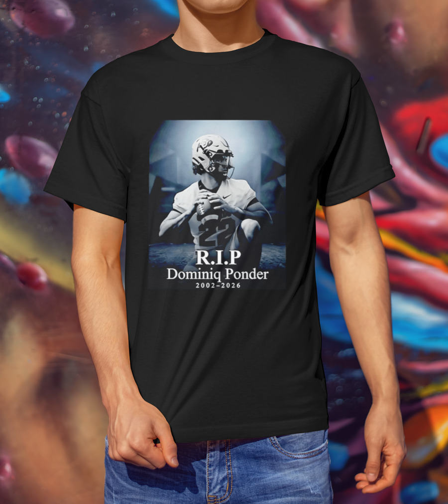 RIP Dominiq Ponder 2002 2026 Football T-Shirt