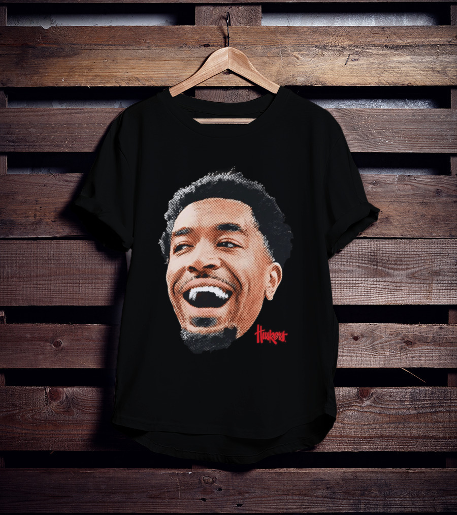 Jamarques Lawrence Nebraska Cornhuskers Player Big Head Huskers T-Shirt