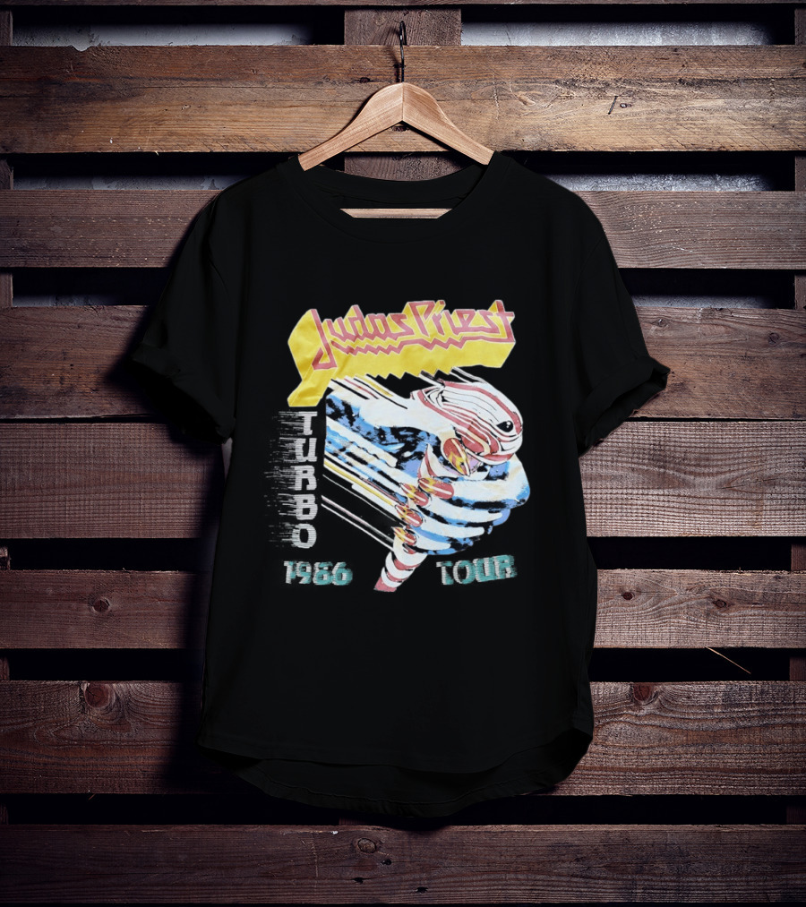 Judas Priest Turbo 1986 Tour Vintage Rock Music Memorabilia T-Shirt