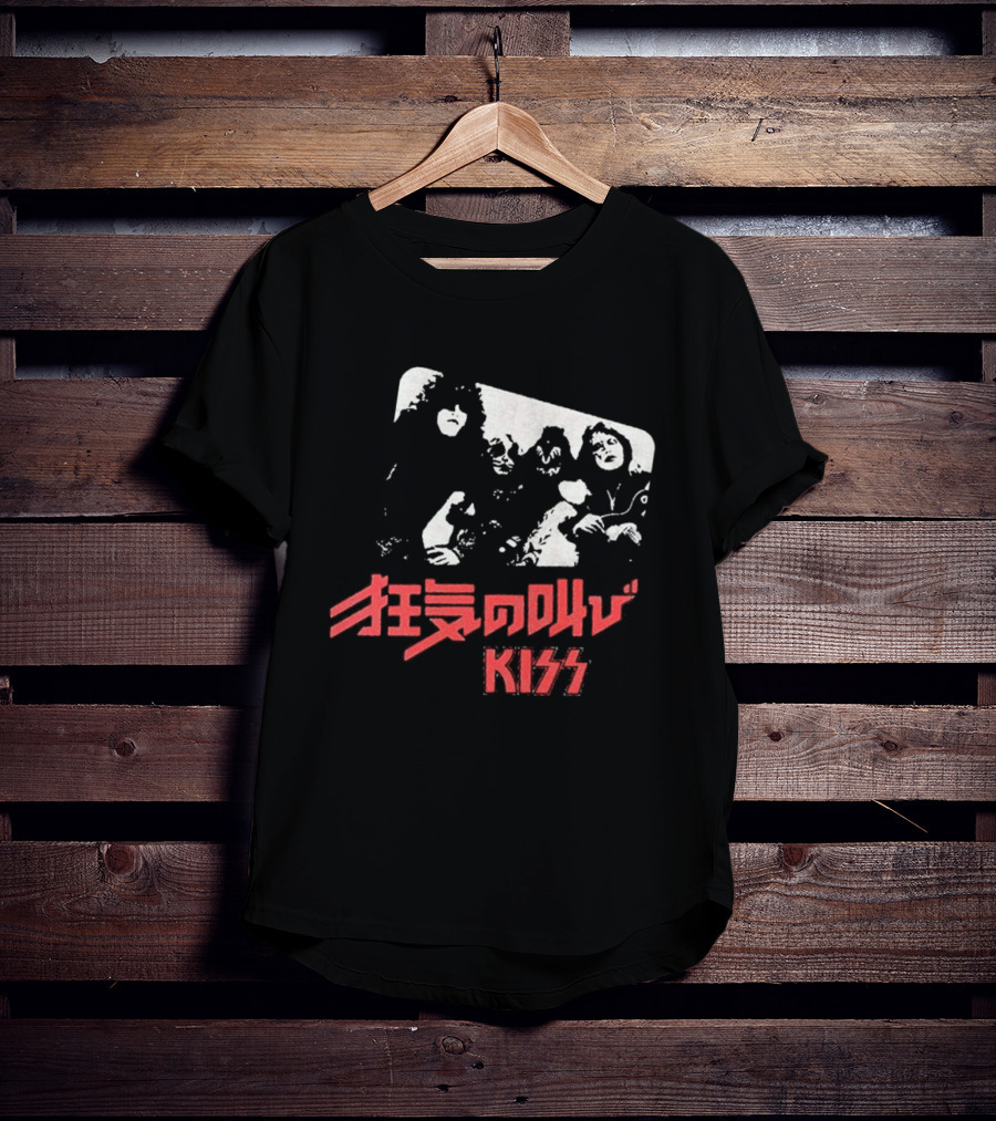 Kiss Shout It Out Loud Japan Cover Band Members T-Shirt