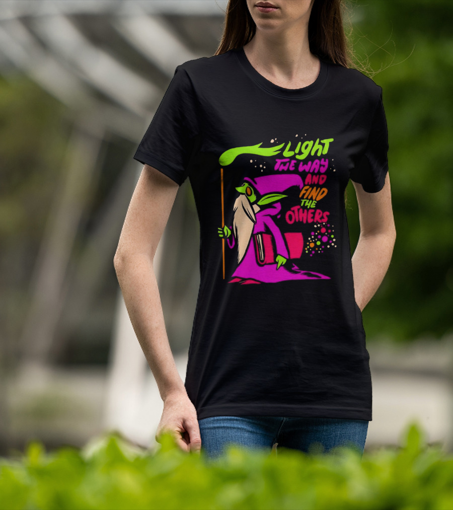 Light The Way Find The Others Psychedelic Wizard T-Shirt