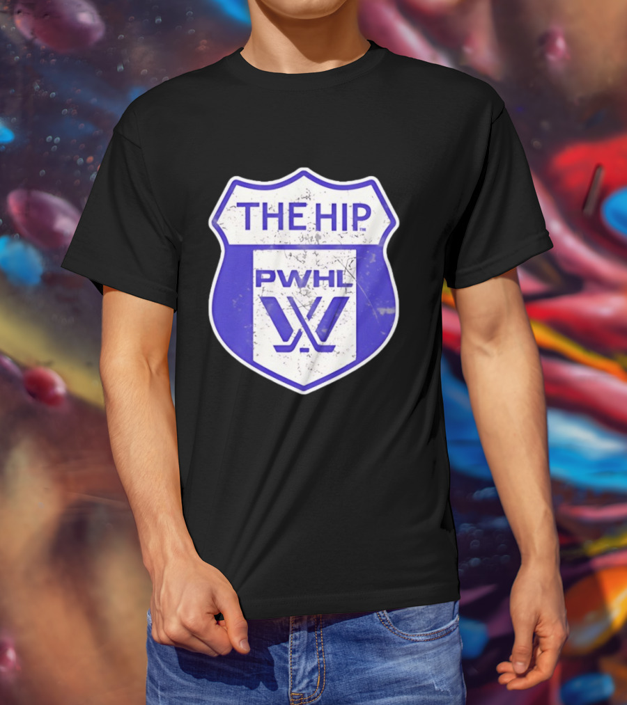 The Hip PWHL Hockey Badge Crest T-Shirt