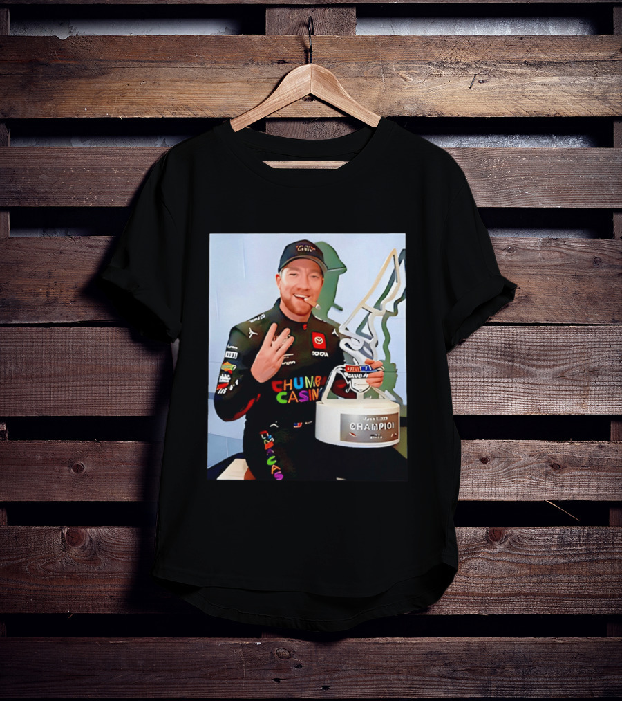 Tyler Reddick Three Peat Champion Cigar Chumba Casino Racing Suit T-Shirt