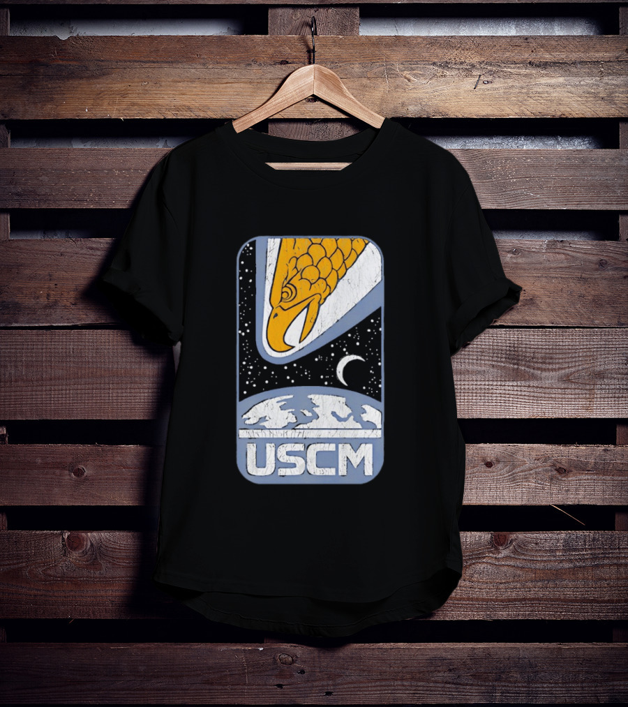 USCM Screaming Eagle Lunar Night Sky T-Shirt