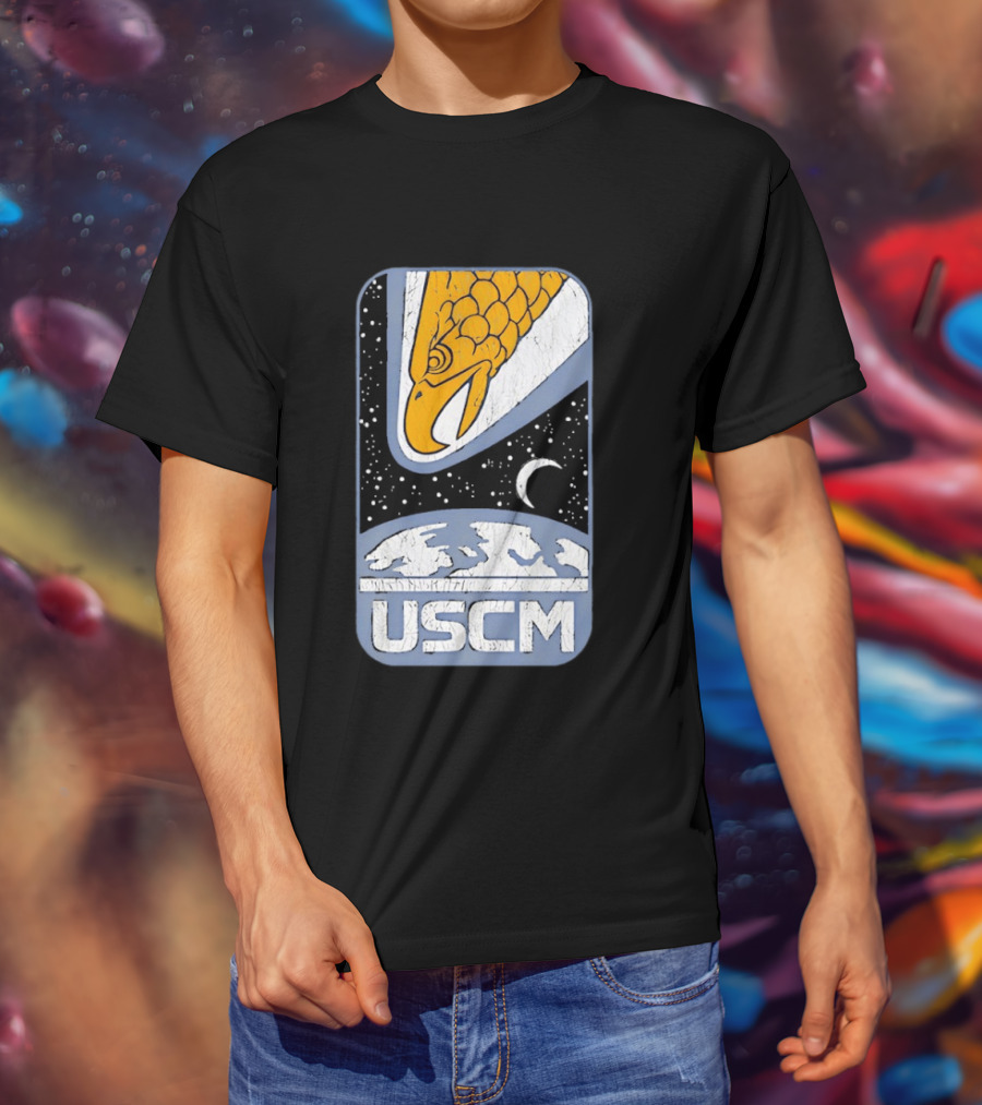 USCM Screaming Eagle Lunar Night Sky T-Shirt