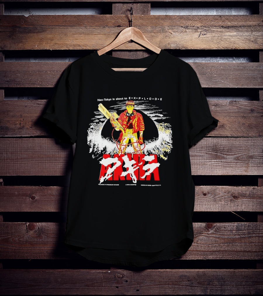 Akira Neo Tokyo Is About To Explode Iconic Anime Art Kaneda Explosion Scene T-Shirt