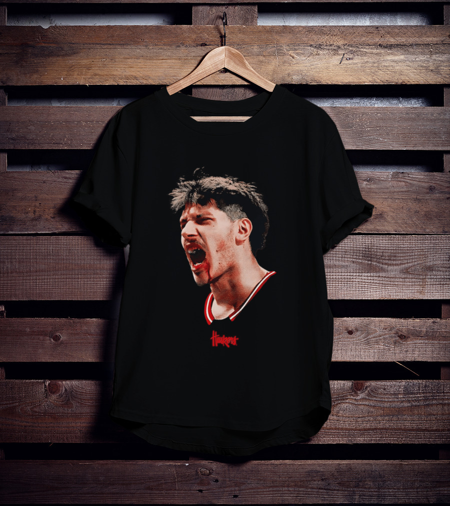 Berke Buyuktuncel Nebraska Cornhuskers Big Head Red Uniform T-Shirt